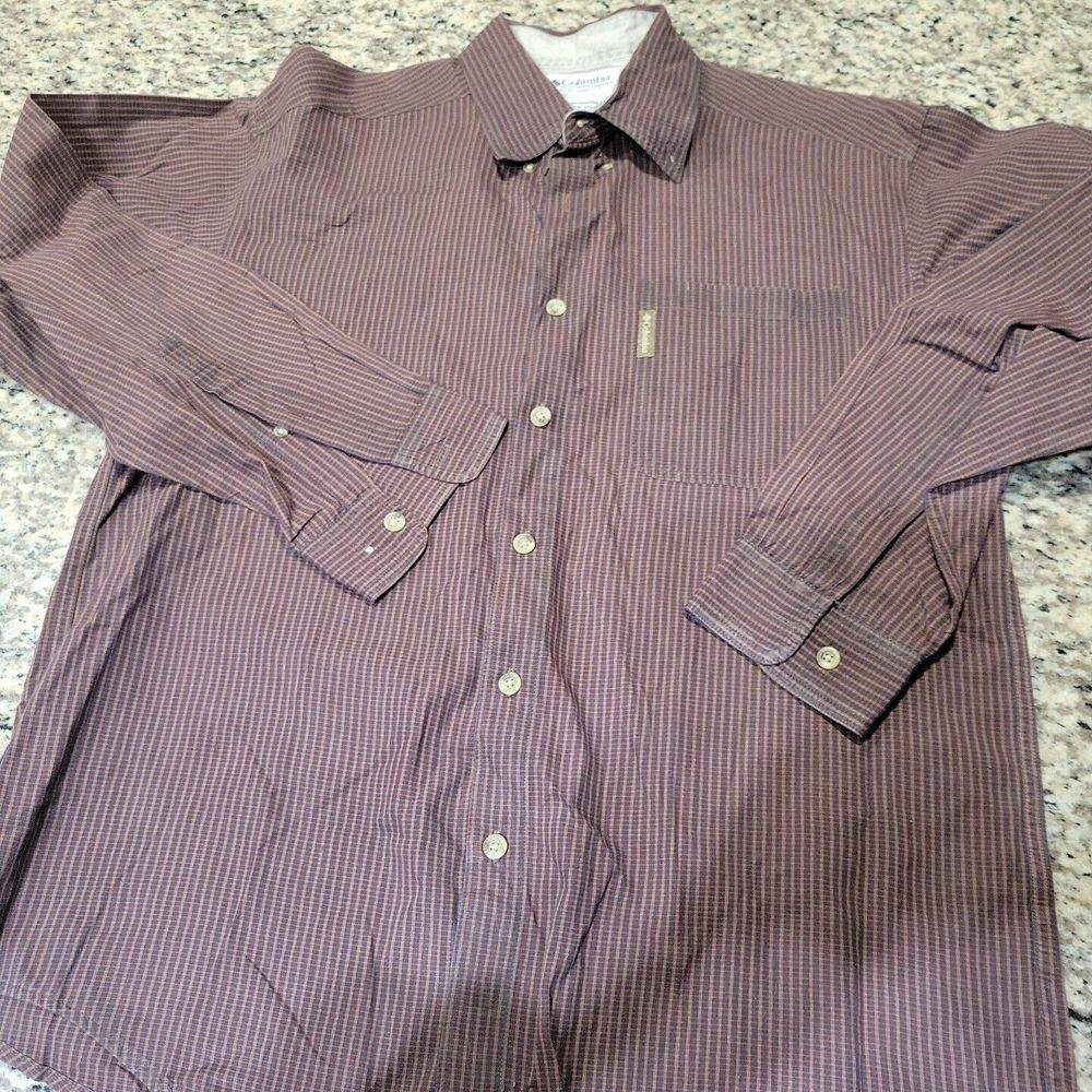 Columbia Sportswear‎ Men's long Sleeve Button Up Shirt Size Medium Multicolored
